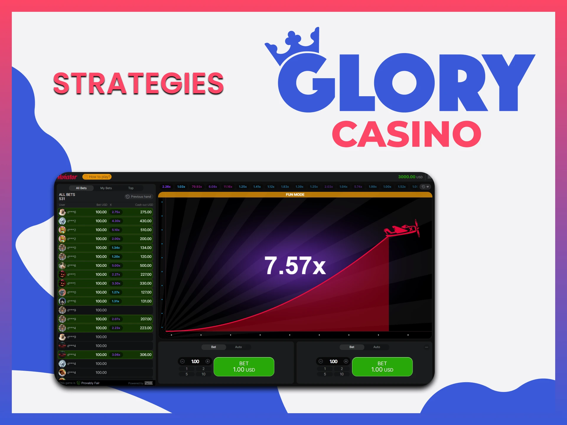 Find out which Lifehacks will help you when playing Aviator from Glory Casino.
